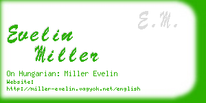 evelin miller business card